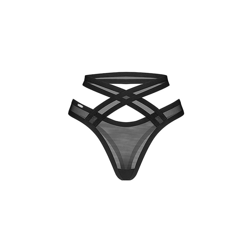 Mercuris string noir Noir
