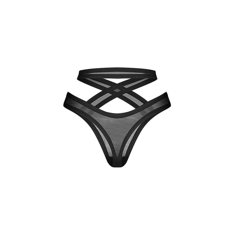 Mercuris string noir Noir