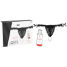 Black brazilian panty String et lubrifiant