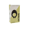 OCTAVE Cockring Noir dans un silicone médical doux avec 1 mode de vibration