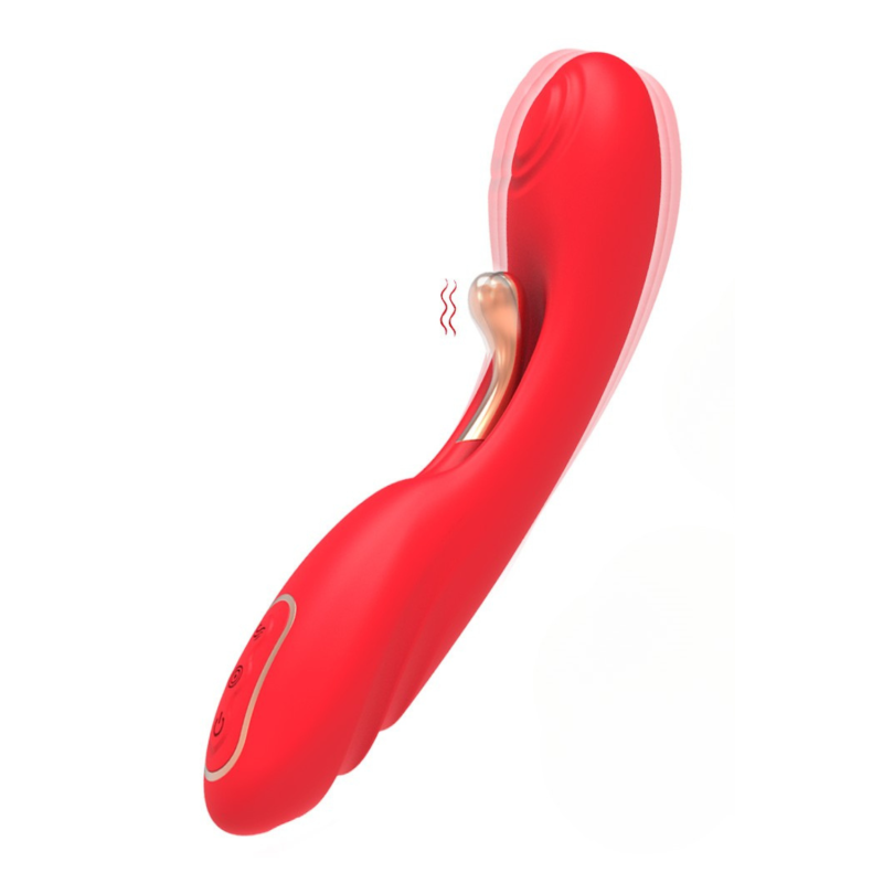 Vibromasseur TICKLE Double Stimulation ? USK-V30 Rouge