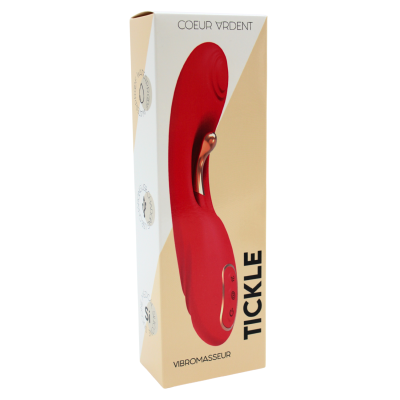 Vibromasseur TICKLE Double Stimulation ? USK-V30 Rouge