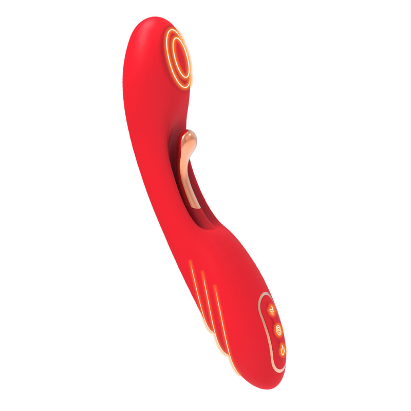 Vibromasseur TICKLE Double Stimulation ? USK-V30 Rouge