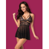 838-BAB-1 babydoll Noir