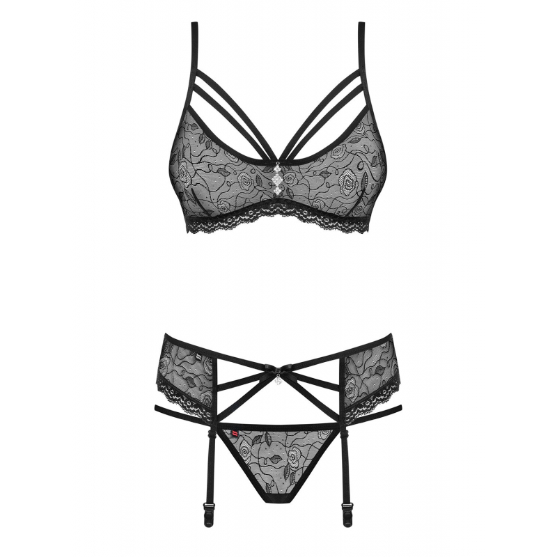 818-SEG-1 Ensemble 3 pcs Noir