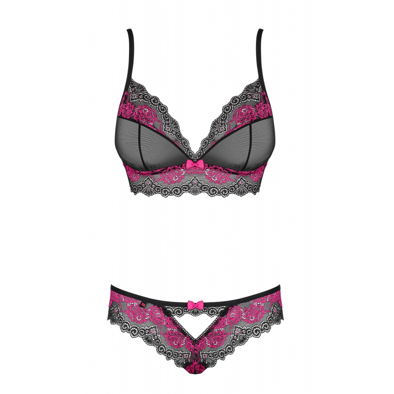Tulia Ensemble 2 pcs Noir et Fuchsia