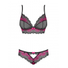 Tulia Ensemble 2 pcs Noir et Fuchsia