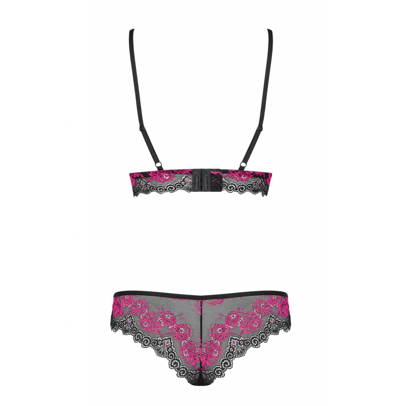 Tulia Ensemble 2 pcs Noir et Fuchsia