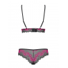 Tulia Ensemble 2 pcs Noir et Fuchsia
