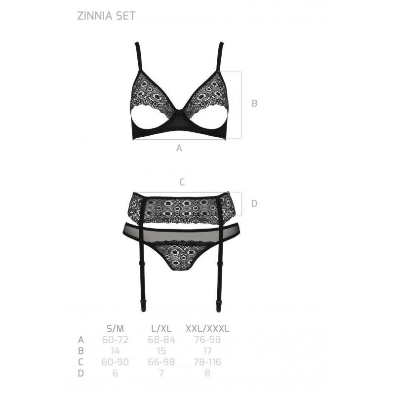 Zinnia Ensemble 3 pcs Noir