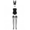 Bunny Costume 4 pcs Noir