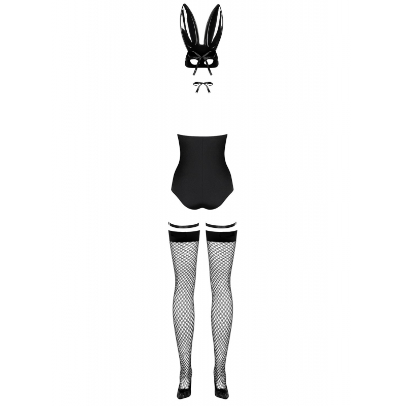 Bunny Costume 4 pcs Noir