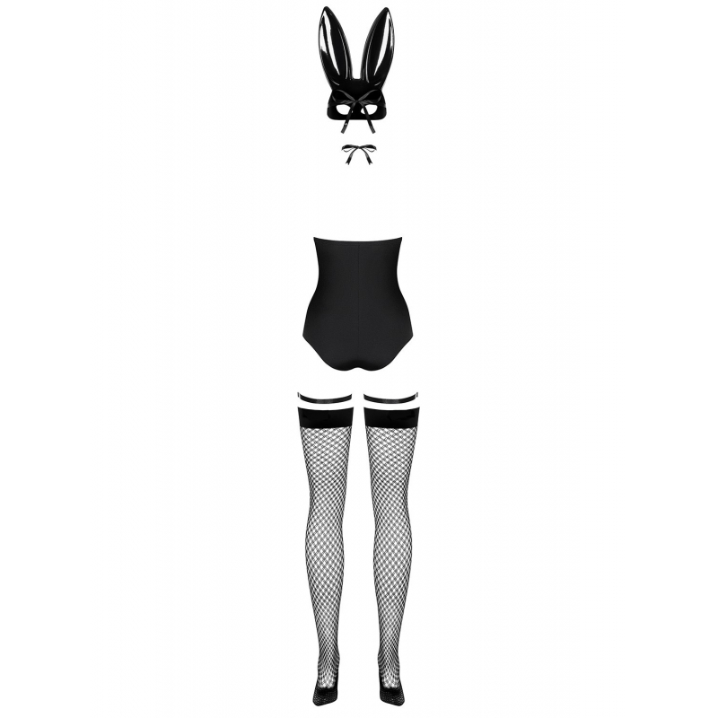 Bunny Costume 4 pcs Noir