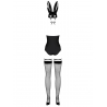 Bunny Costume 4 pcs Noir