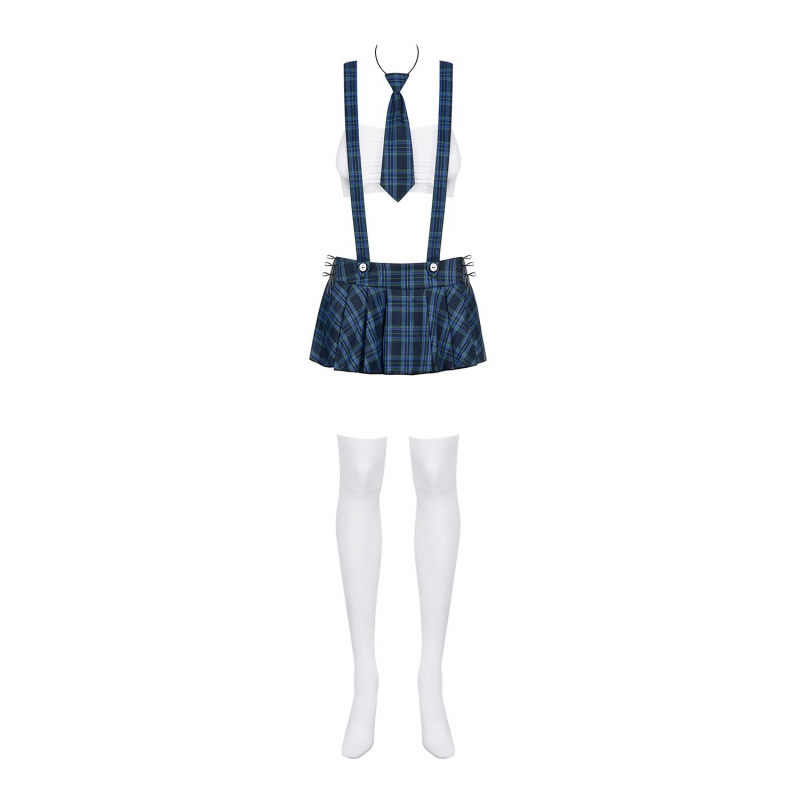 Studygirl Costume 5 pcs Bleu Noir