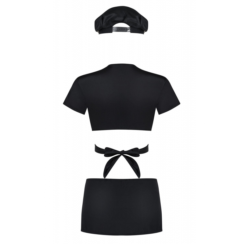 Police Costume 4 pcs Noir