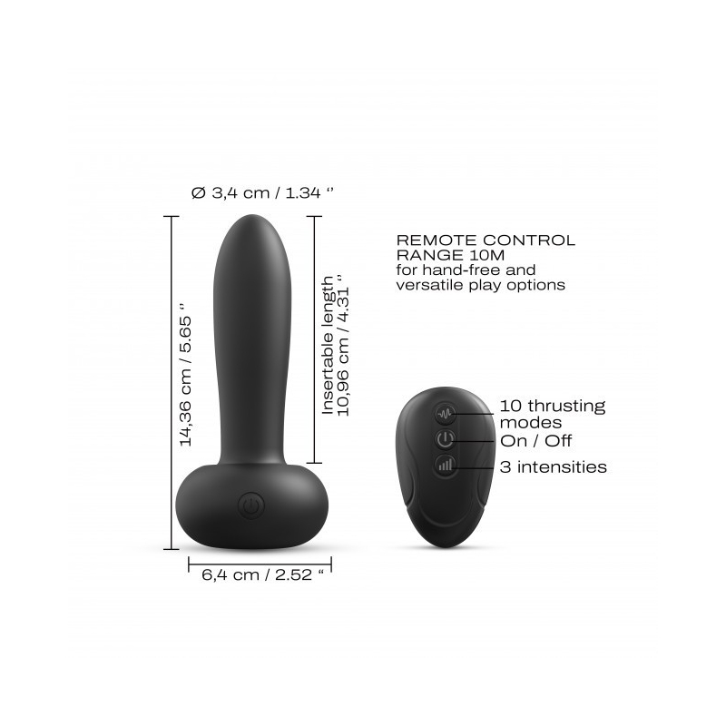 Vibromasseur Deep Thrust Noir