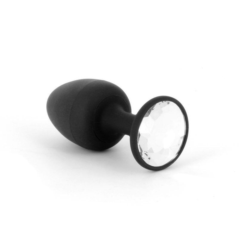 Plug Anal Bijou Geisha Diamond M Noir et Blanc