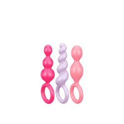 Plug anal Satisfyer Booty Call 3 pcs Multicolor