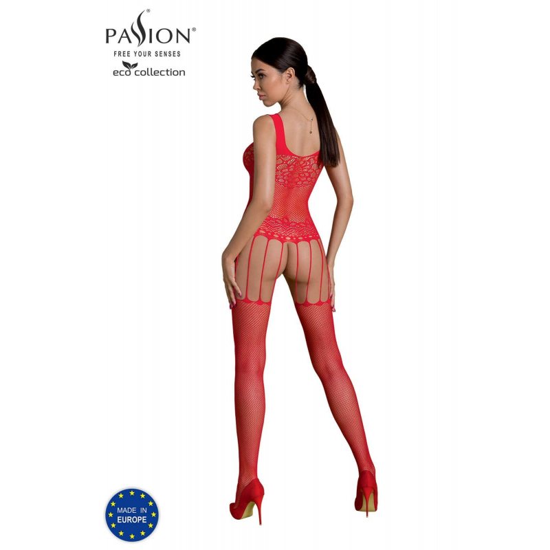 ECO BS001 Bodystocking Rouge