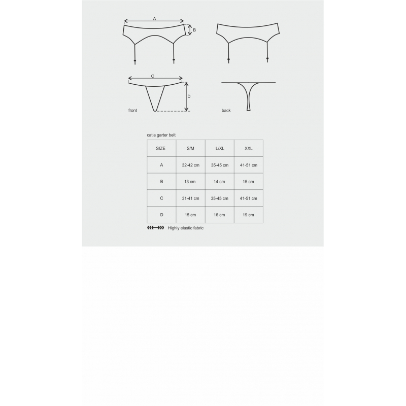 Catia Porte-jarretelles Noir