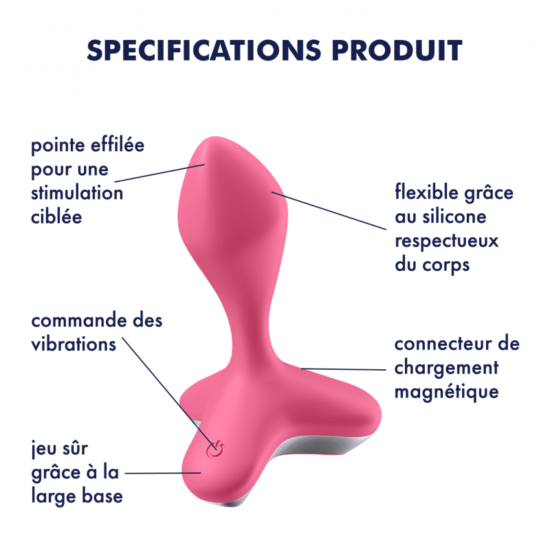 Vibromasseur Anal Satisfyer Game changer Rose