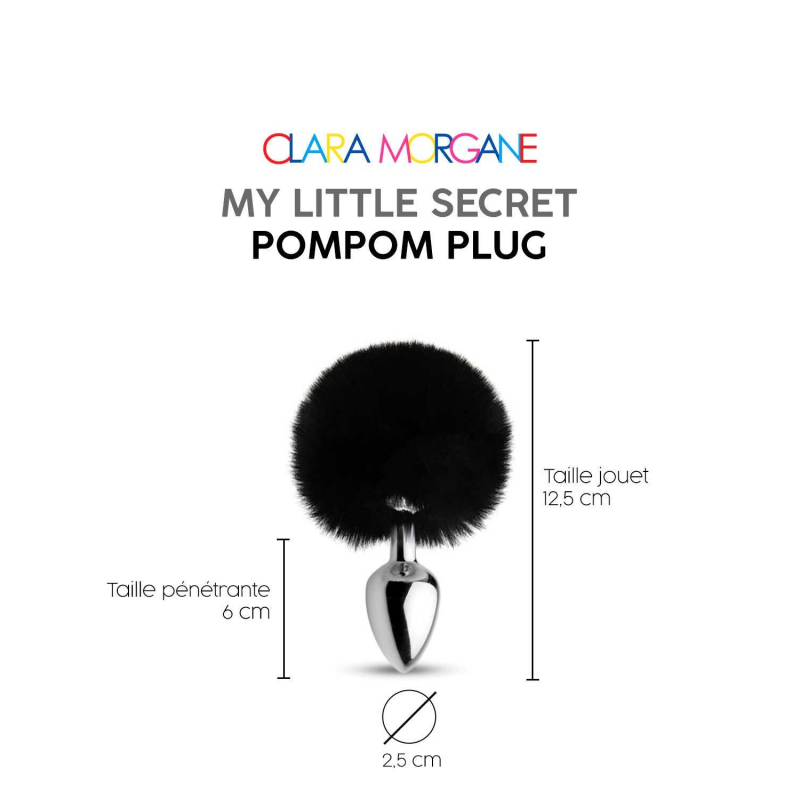 My little secret pompom plug noir Noir