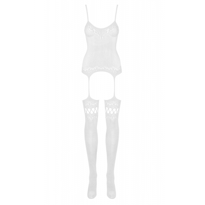 F214 Bodystocking Blanc