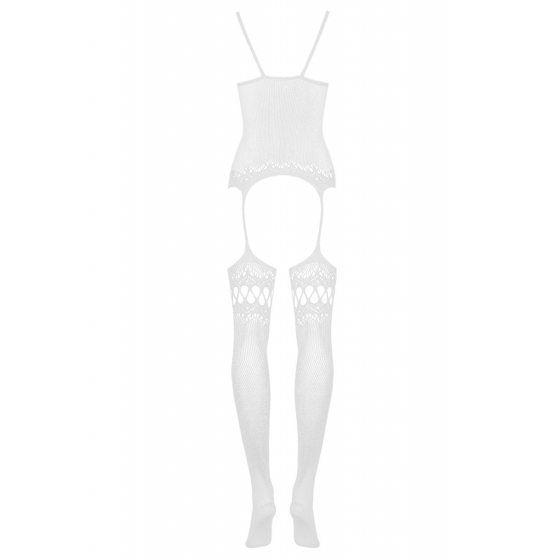 F214 Bodystocking Blanc