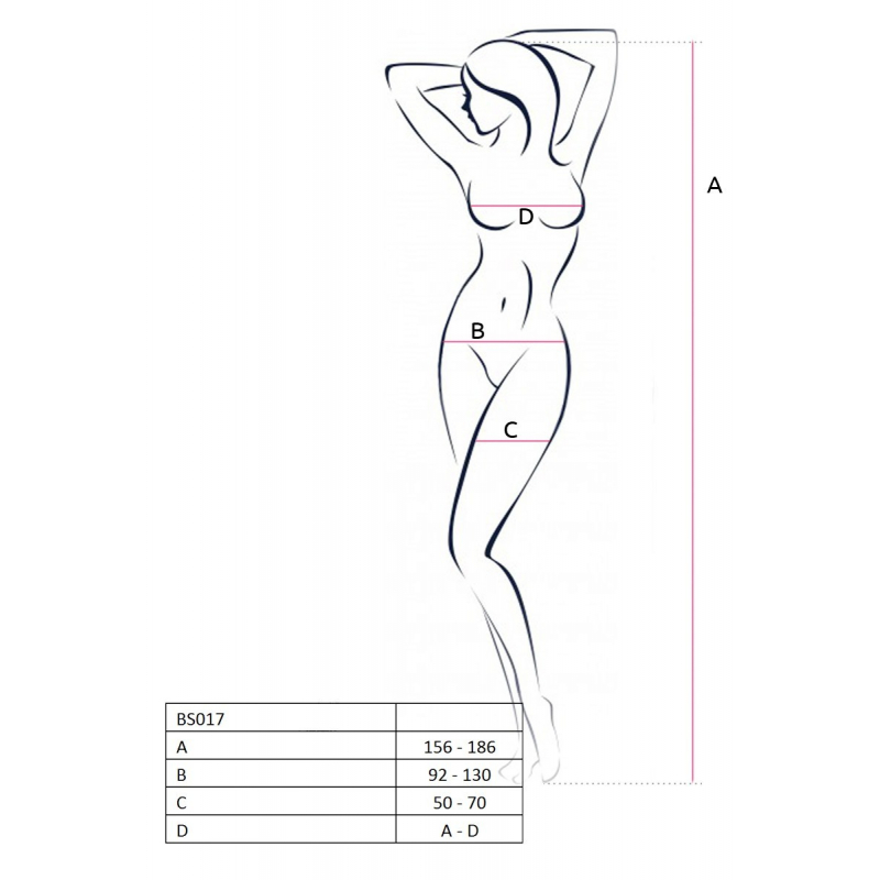 BS017 Bodystocking Noir