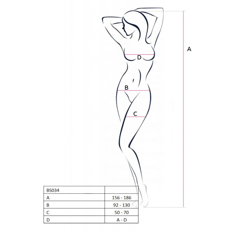 BS034 Bodystocking Noir