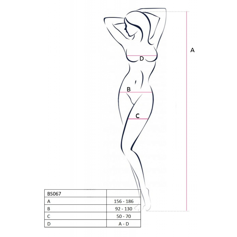 BS067B Bodystocking Noir