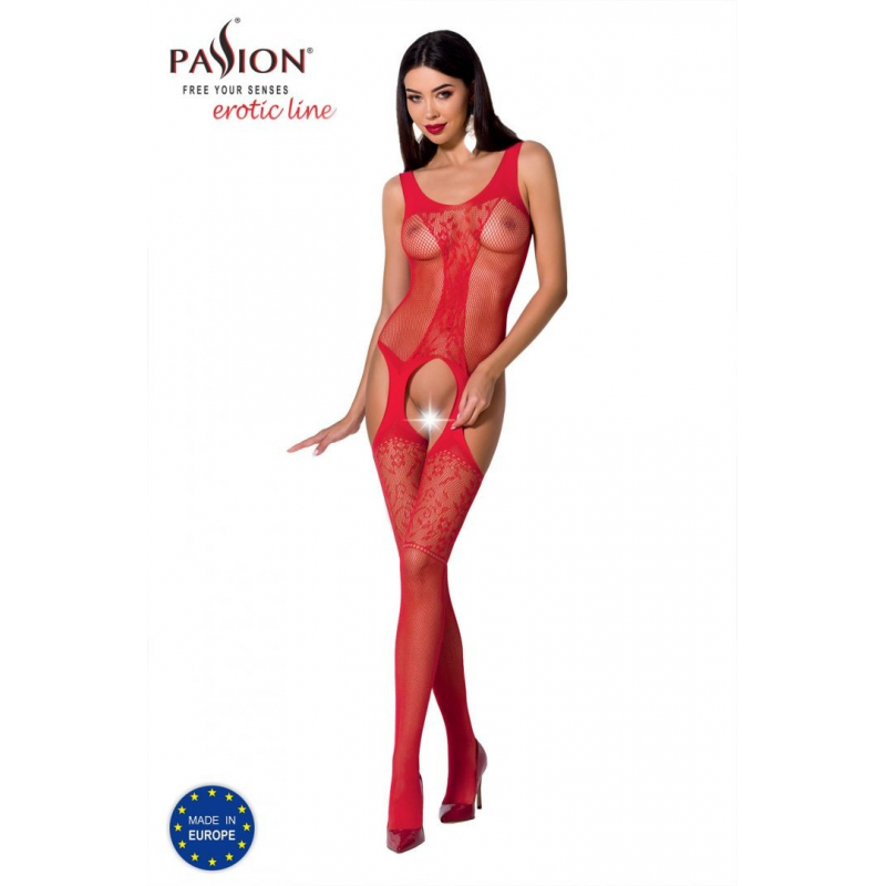 BS072R Bodystocking Rouge