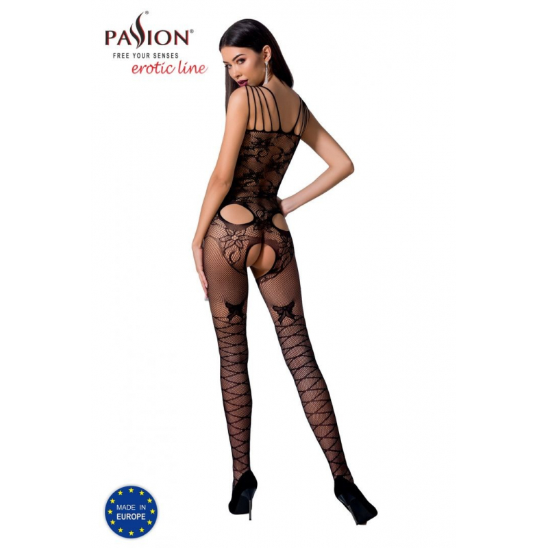 BS076B Bodystocking Noir