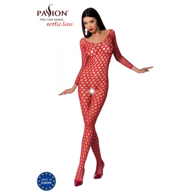 BS077R Bodystocking Rouge