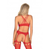 G313 Bodystocking Rouge