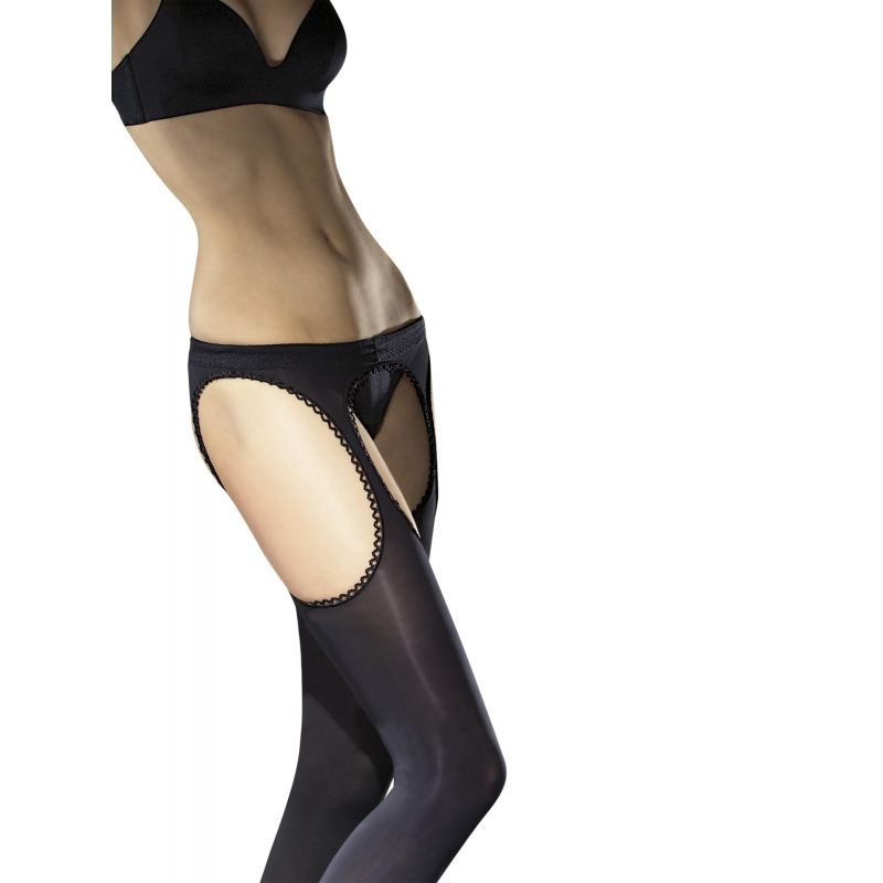 Diavola Bas jarretelles 60 DEN Noir
