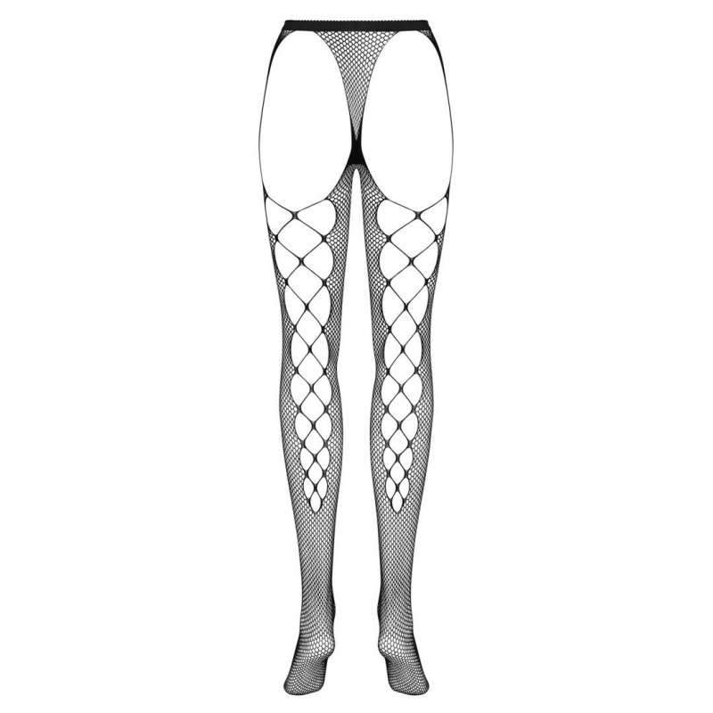 S233 Collants ouverts Noir