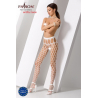 S021W Collants ouverts Blanc