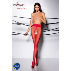 TI001R Collants ouverts 20 DEN Rouge