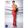 TI008R Collants ouverts 30 DEN Rouge