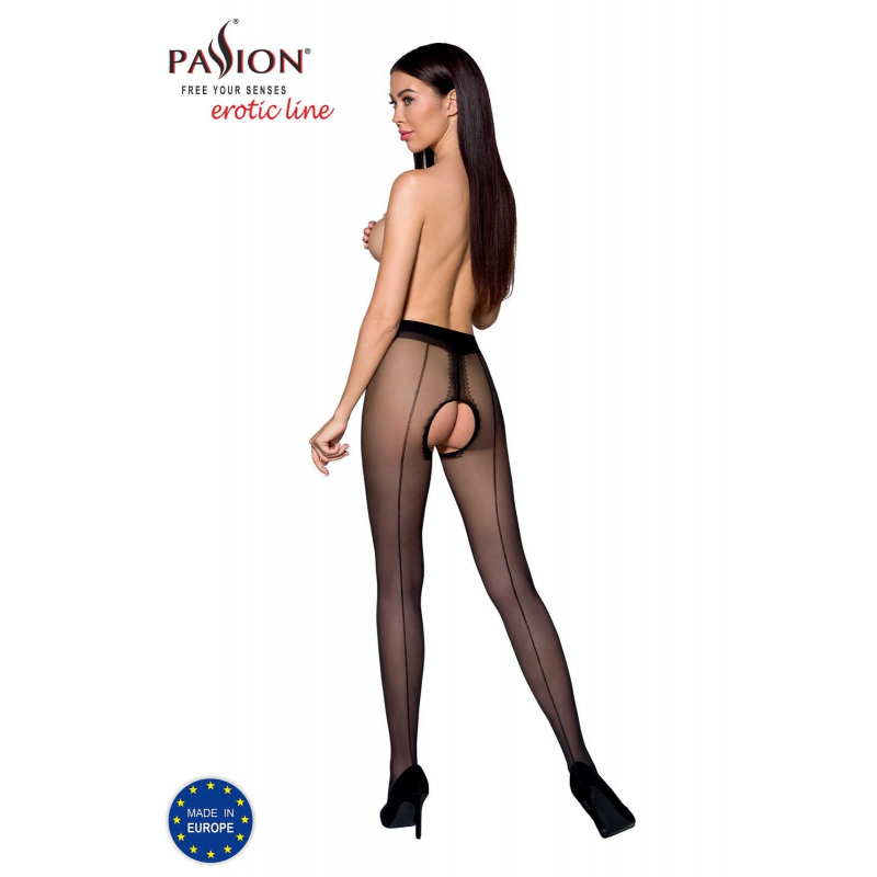 TIOPEN 022 Collants ouverts 20 den Noir