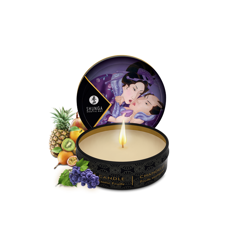 Mini bougie de massage Libido Fruits exotiques Parfum Fruits exotiques