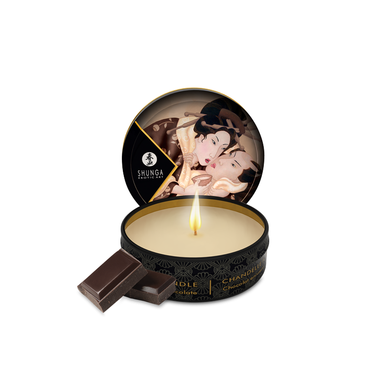 Mini bougie de massage Excitation Chocolat enivrant Parfum Chocolat