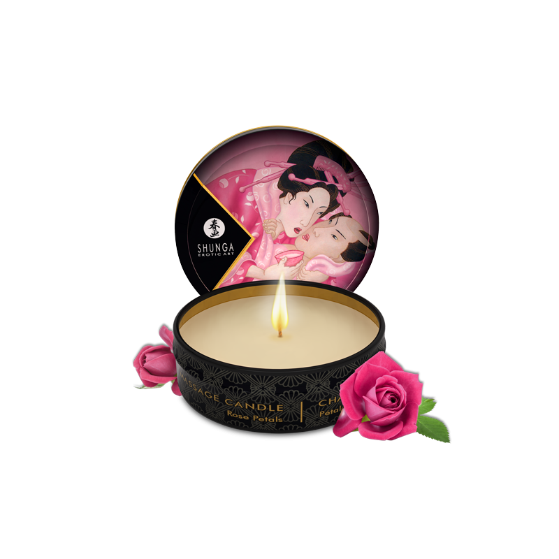 Mini bougie de massage Aphrodisia Rose Parfum Rose