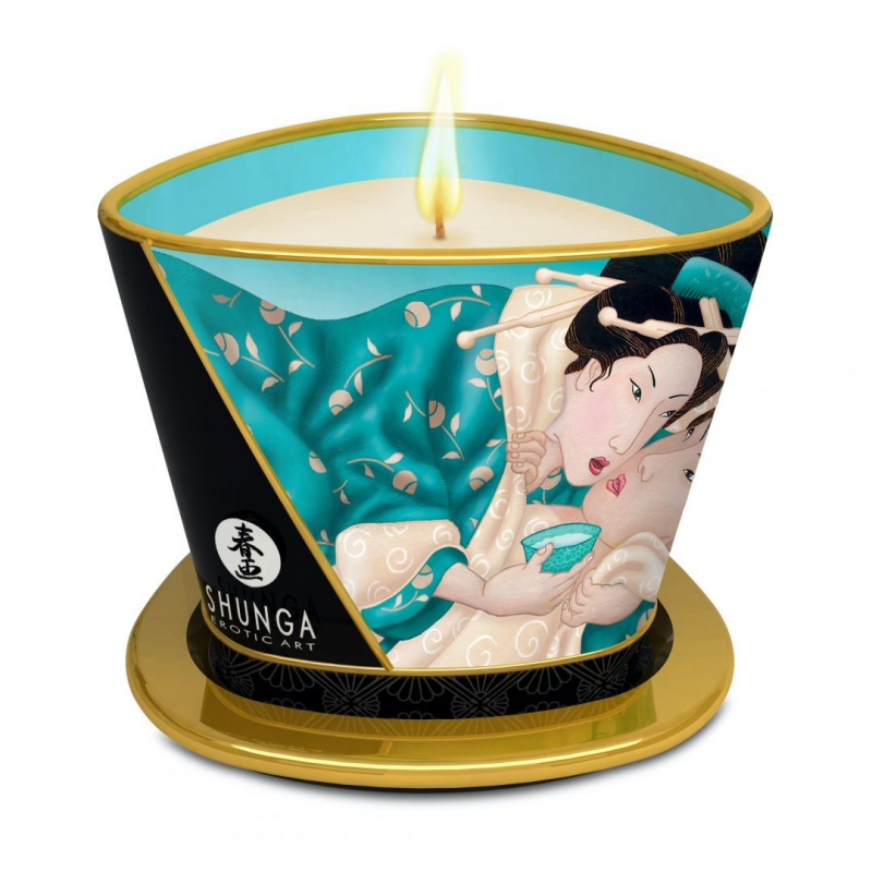 Bougie de massage lueur et caresses Sensual Fleurs des îles Parfum Fleur des îles