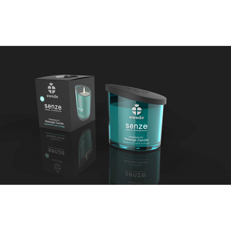 Bougie de massage Tranquility Spearmint Rose Orange 50 ml Parfum Menthe
