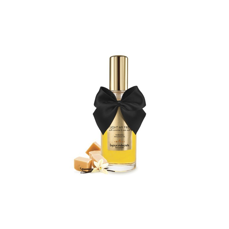 Huile de massage embrassable Chauffante Caramel Doux Parfum Caramel