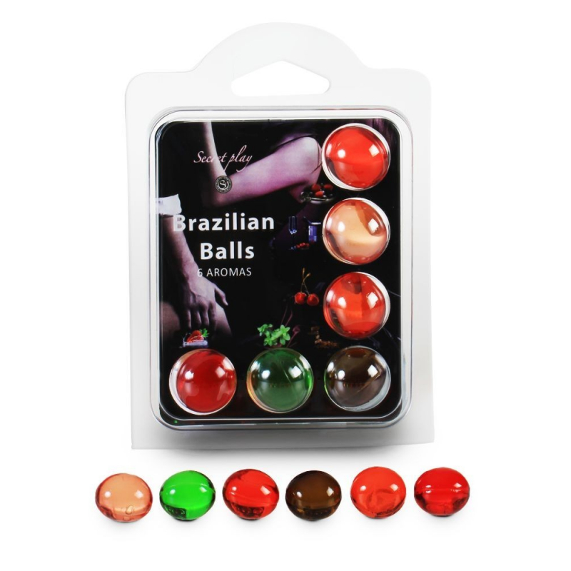6 Brazilian Balls Aroma 3386 Parfum Fruits rouges