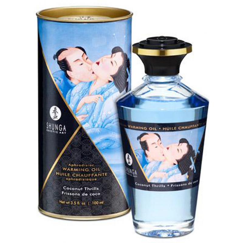 Huile chauffante aphrodisiaque Frissons de coco 100ml Parfum Noix de coco